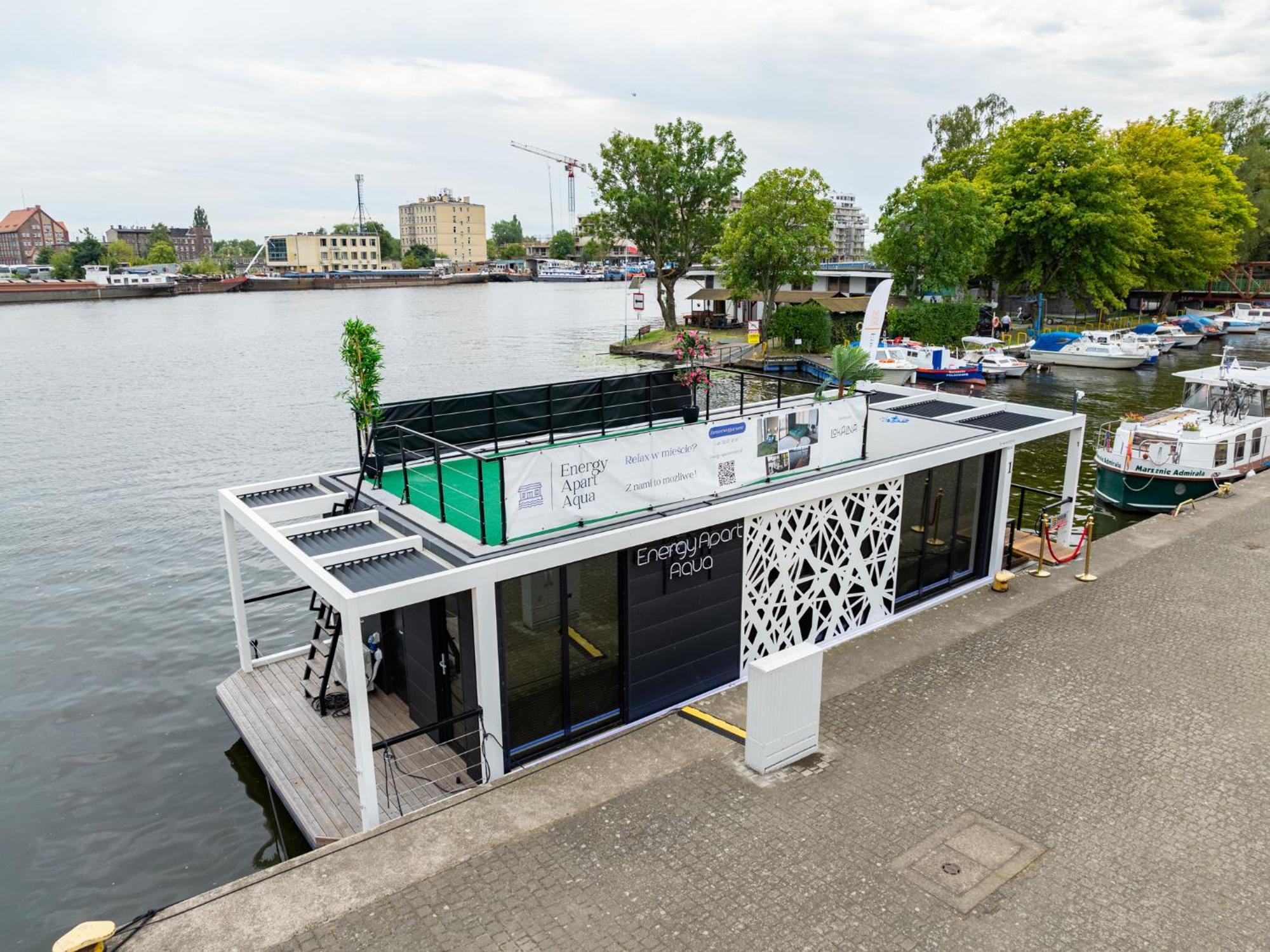 Houseboat Energyapart Szczecin Buitenkant foto